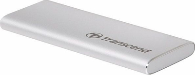 SSD portabël Transcend ESD240C, 120GB, USB 3.1, ngjyrë argjendtë