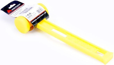 Çekiç kampingu Meteor 71048, plastik i lehtë për kunja çadre, i verdhë