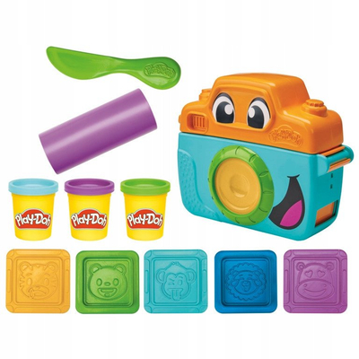 Set plasteline Play Doh Photo Fun, lodër kreative, shumëngjyrëshe