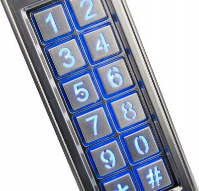 Kod-katëz dhe lexues karte Vidos ZS52, RF ID, IP65, gri