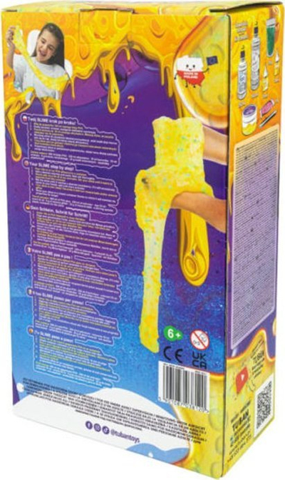 Set lodër slime Tuban DIY Sensory 6n1, 8 copë, shumëngjyrësh