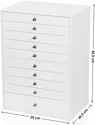 Kuti për stoli Troli JBC10W, bezhë/bardhë