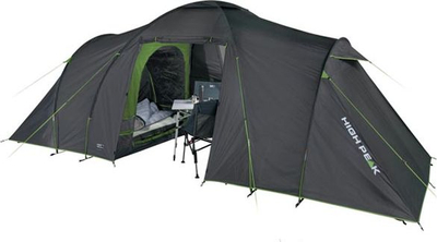 Çadër kampingu High Peak Como 4.0, familjare për 4 veta, model 10260, gri