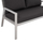 Sofa alumini me jastëkë e bardhë (HM5561.01), bardhë