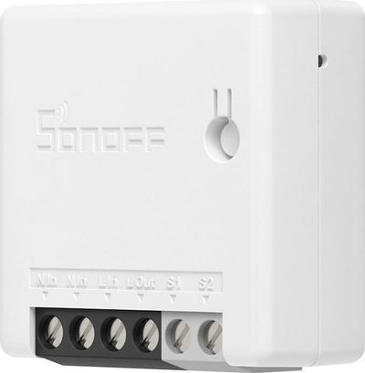 Ndërprës smart Sonoff ZigBee Mini, dy‑drejtimsh, që shkon me Alexa edhe Google Home, i bardhë