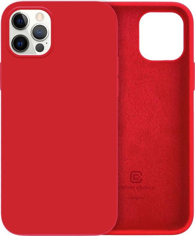 Mbulesë telefoni Crong Color Cover, për iPhone 12 Pro Max, silikon, e kuqe