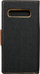 Këllëf libri Canvas për Samsung Galaxy S10, me mbajtëse, i zi