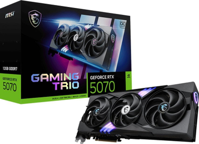 Kartelë grafike MSI GeForce RTX 5070 Gaming Trio OC, 12GB GDDR7 DLSS4