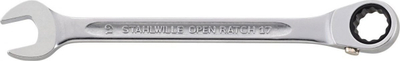 Çelës i kombinuar me mekanizëm Stahlwille 17 OPEN RATCH, 8 mm, metalik
