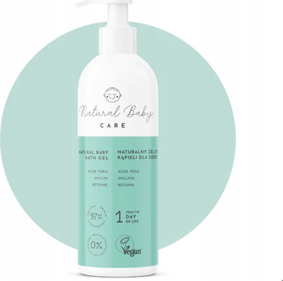 Xhel banjo për bebe Natural Baby Care, aloe vera, 200 ml, i bardhë
