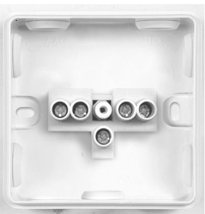 Lidhëse elektrike Schneider, 75 x 75 mm, IP56, e bardhë
