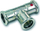 T-fiting çeliku Sanha SANHA-Therm 3M, 88.9 mm, i galvanizuar