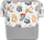 Kosh lodrash Sensillo Toy Basket Medium, 35x47 cm, me rakunë gri, gri