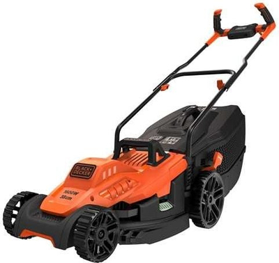Електрична косилка Black&amp;Decker BEMW471BH-QS, 1600W, 38 cm, портокалова