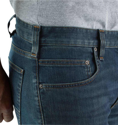Xhinse Carhartt Rugged Flex Relaxed Fit Low Rise, pesë xhepa, tapered, Canyon denim