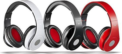 Kufje me tela Rebeltec AUDIOFEEL2, over ear, me mikrofon, të kuqe