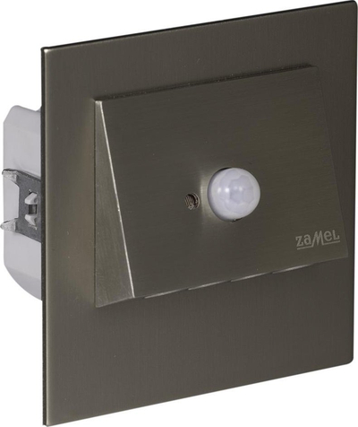 Llambë muri LED Zamel Navi PT me sensor lëvizje, 14V DC, dritë neutrale, pamje metalike