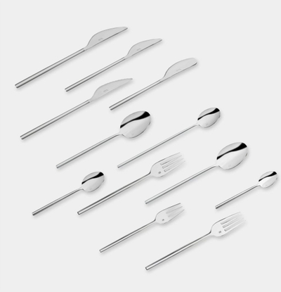 Set lugë pirun Verlo Cado, 24 copë, me tub, argjendi