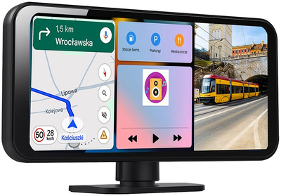 Stacion multimedial për veturë Tracer CR Play 6.2, ekran 6.2", CarPlay Android Auto, i zi
