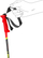 Детски ски стап Leki Racing, 80 cm, Kids Race Red