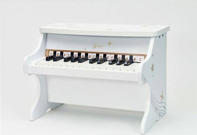 Piano lodër për kalamaj Classic World, dru, e bardhë