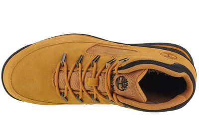 Çizme malore Timberland Euro Rock Mid Hiker, lëkurë zdruk, ngjyrë gruri