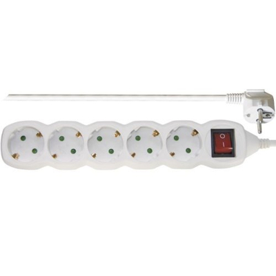Prizë zgjatëse ATR 059018, me 5 vrima, kabllo 5 metra, me çelës