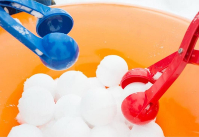 Pajisje për topa bore SNOWBALLEE 1, plastike, rozë