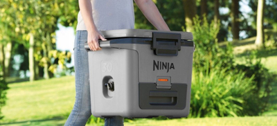 Frigorifer portativ Ninja FrostVault FB131EUGY, 28L, me sirtar Dry Zone, ngjyrë gri
