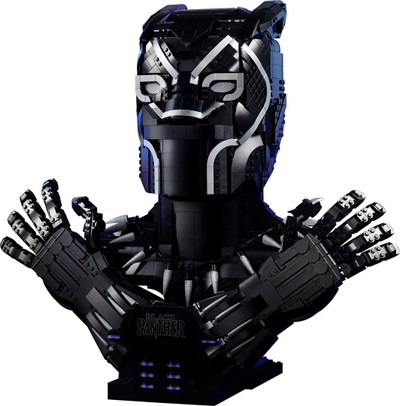 Set LEGO Marvel 76215 Black Panther Bust, 2961 pjesë, për të rritur, i zi