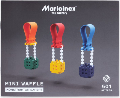 Set konstruktiv Marioinex Mini Waffle Constructor Expert, 501 copa, shumëngjyrësh