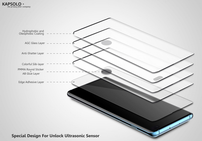 Mbrotës ekrani KAPSOLO xham i fortë Tempered Glass për Huawei P40, fortësi 9H, transparent