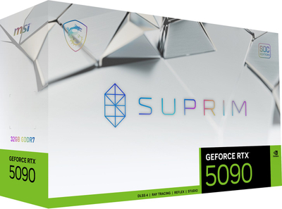 Графичка картичка MSI SUPRIM GeForce RTX 5090, 32GB GDDR7, PCIe, црна