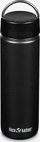 Shishe uji Klean Kanteen Wide 27oz, çelik inox, kapak me unazë, e zezë