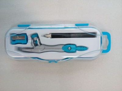 Школски шестар Penmate PC-102, метален, со молив и острилка
