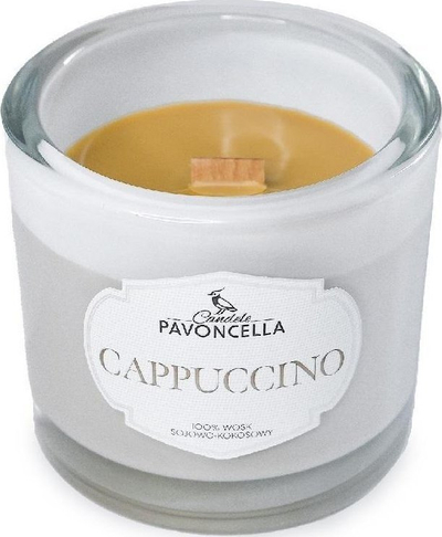Qiri soje Pavoncella Cappuccino White, 170g, 50 orë djegie, i bardhë