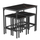 Set ngrënieje bar Boxy 5-pjesësh (HM9882.13), zezë
