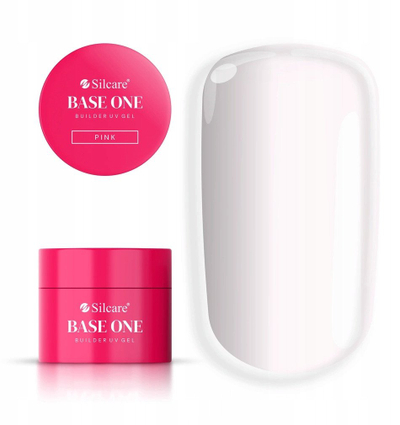 Xhel ndërtues Silcare Base One Builder Gel Pink, 50g, rozë