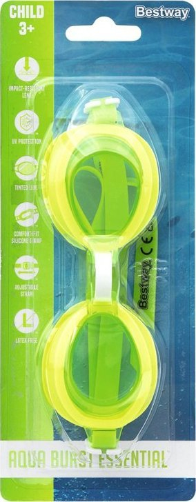 Syze noti Swimming Goggles, lente transparente, rrip i rregullueshëm, ngjyra të përziera