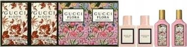 Set parfumi Gucci Miniatures Bloom EDP dhe Flora Gorgeous Gardenia EDP, 4 x 4ml, për goca