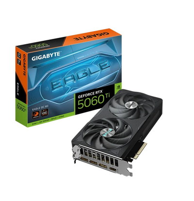 Kartë grafike Gigabyte GeForce RTX 5060 Ti Eagle OC, 8GB GDDR7, PCI-E 5.0, e zezë
