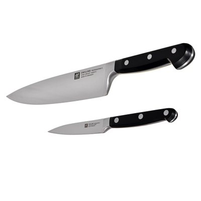 Set thikash kuzhine Zwilling Professional S 35645-000-0, 2 copë, çelik inox, doreza të zeza