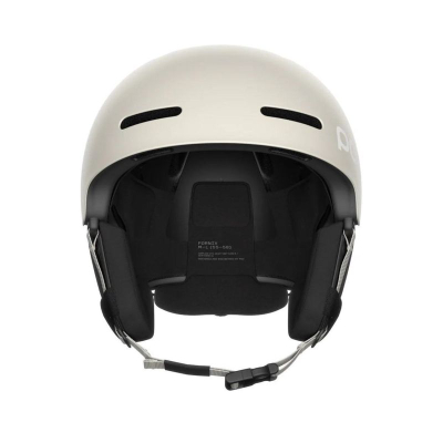 Helmetë skijimi POC Fornix MIPS POW JJ për freeride, e bardhë