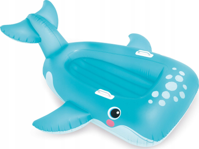 Lodër fryse plazhi Intex Blue Whale Ride On, për kalamaj, me doreza, blu