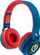 Kufje pa tela për kalamaj PowerLocus Buddy Kids, Bluetooth 5.3, me mikrofon, blu navy dhe të kuqe