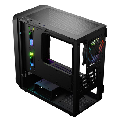 Kutia PC Logic Concept Portos Mini ARGB, MINI ATX, xham i temperuar, e zezë