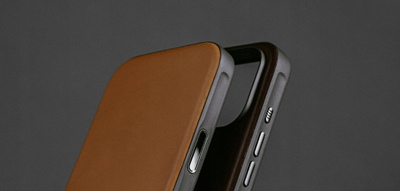 Mbrojtëse telefoni Nomad Modern Leather Case për iPhone 17 Pro, lëkurë natyrale, MagSafe, kafe
