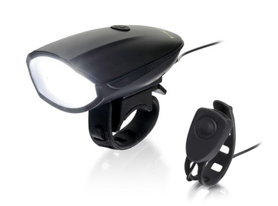 Borë biçiklete Hornit Lite DB120, 120dB, 250 lumen, e zezë