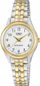 Часовник Casio LTP-1129G-7BRDF на рака, аналоген, двобоен сребро и злато