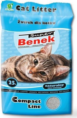 Baltë natyrale për mace Super Benek, 25 l